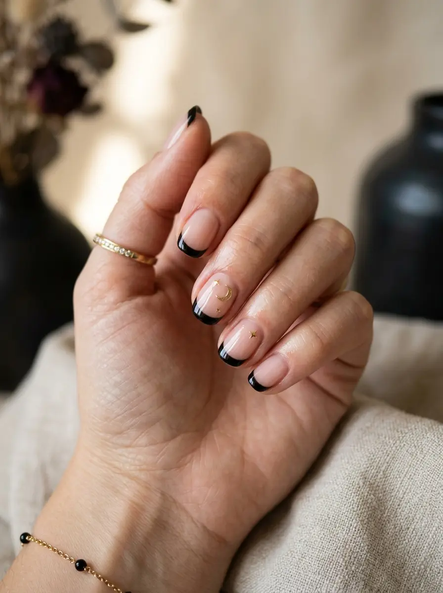 17 Short Halloween Nail Designs Ideas That Nail a Dreamy Aesthetic Style 4 short halloween nail designs ideas 3613