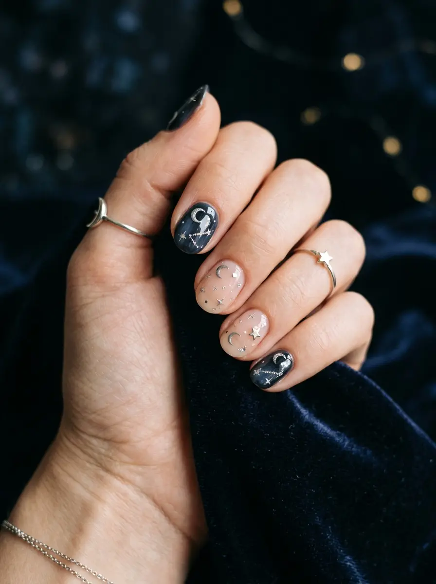 17 Short Halloween Nail Designs Ideas That Nail a Dreamy Aesthetic Style 8 short halloween nail designs ideas 3617