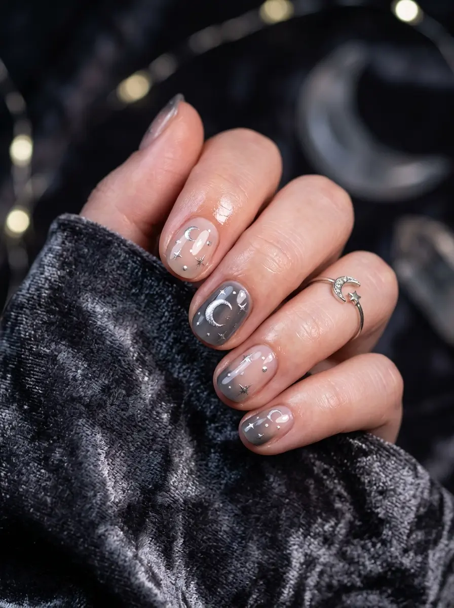 17 Short Halloween Nail Designs Ideas That Nail a Dreamy Aesthetic Style 14 short halloween nail designs ideas 3623