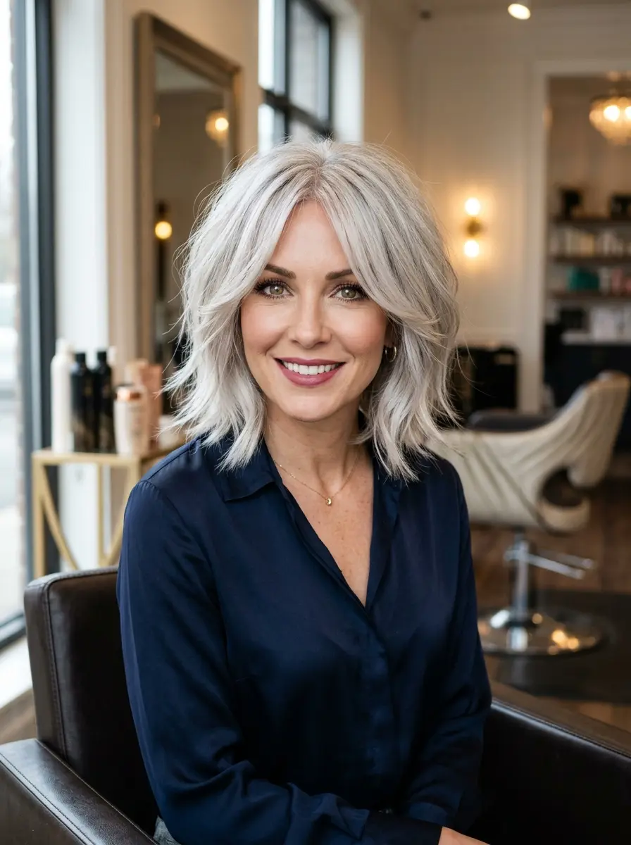 23 Soft Layered Bob Haircuts for a Fresh, Flattering Look 22 soft layered bob haircuts 700
