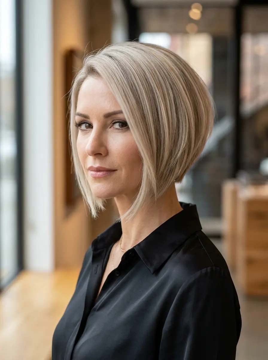stacked bob hairstyles for fine hair 599