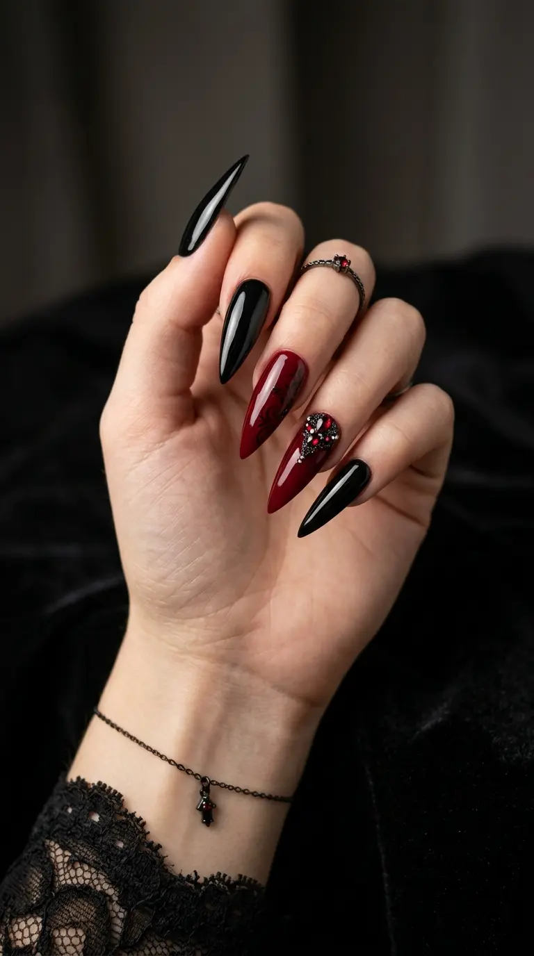 16 Trending Long Halloween Nail Designs Perfect for a Cool Effortless Look 17 trending long halloween nail designs 3643